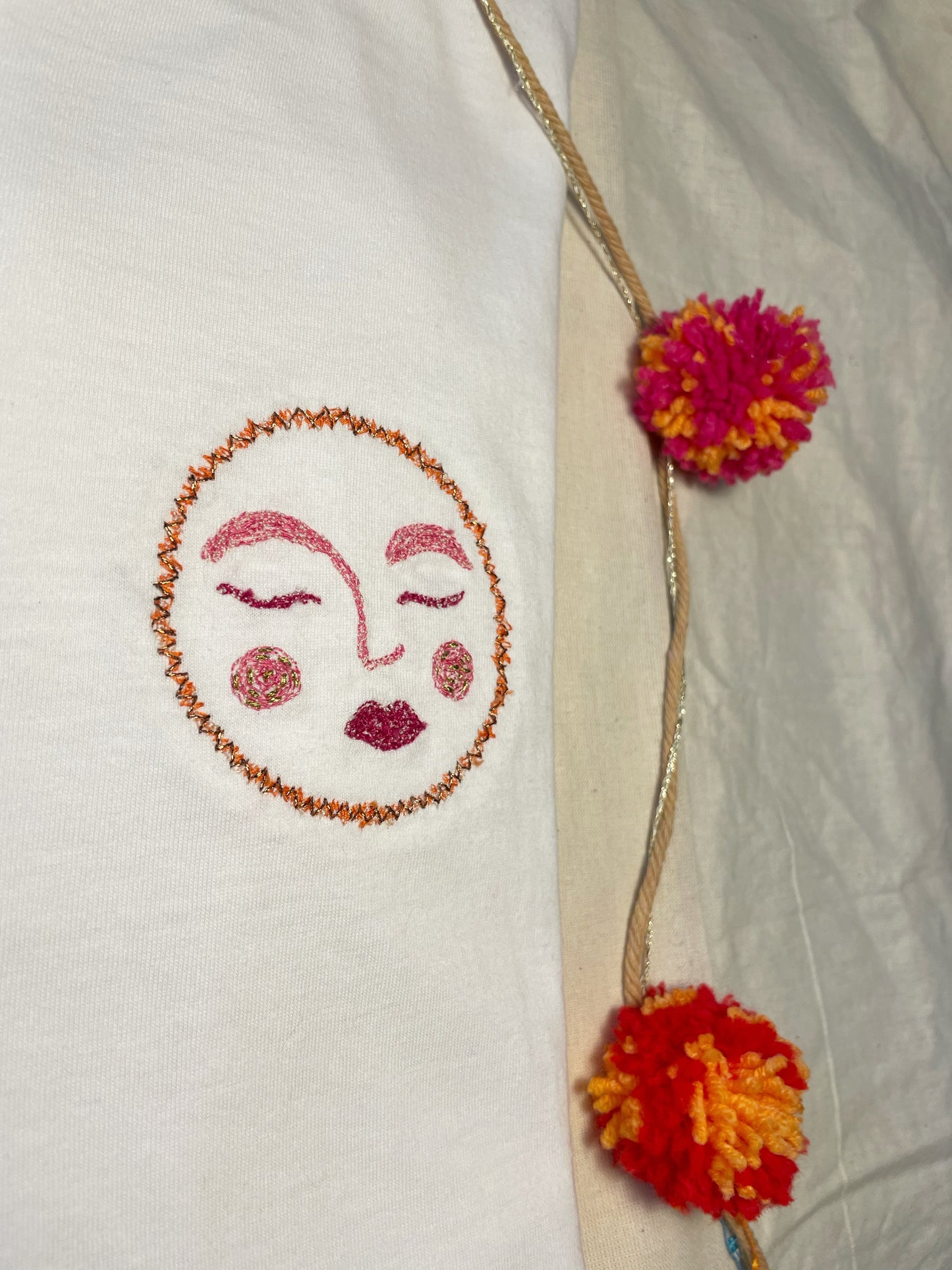 Blissful Moon Embroidered TShirt