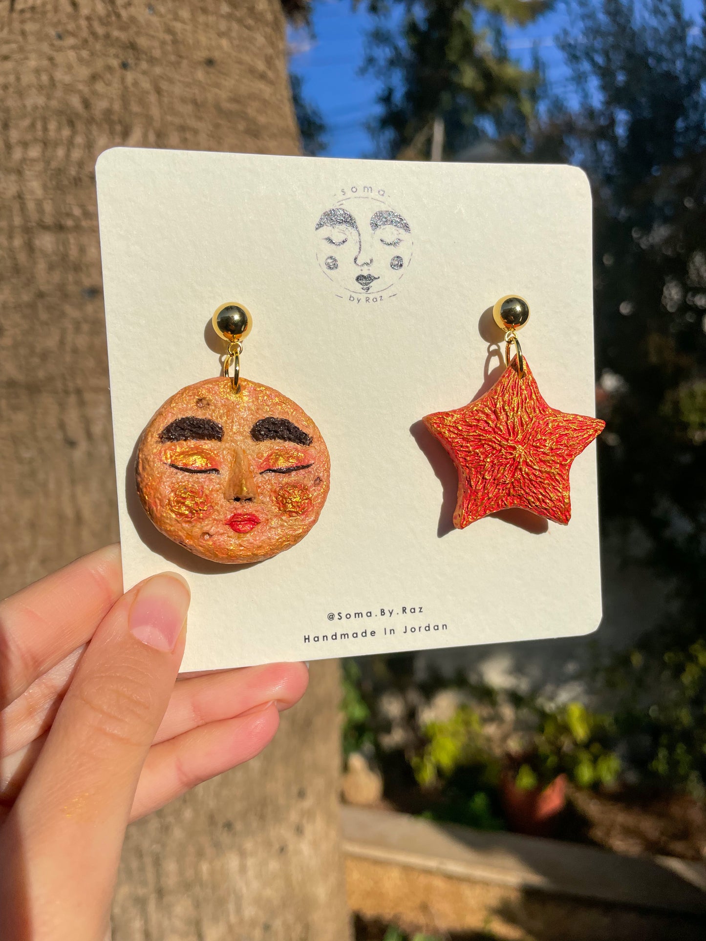 Blissful Moon ~ Mismatched Earrings