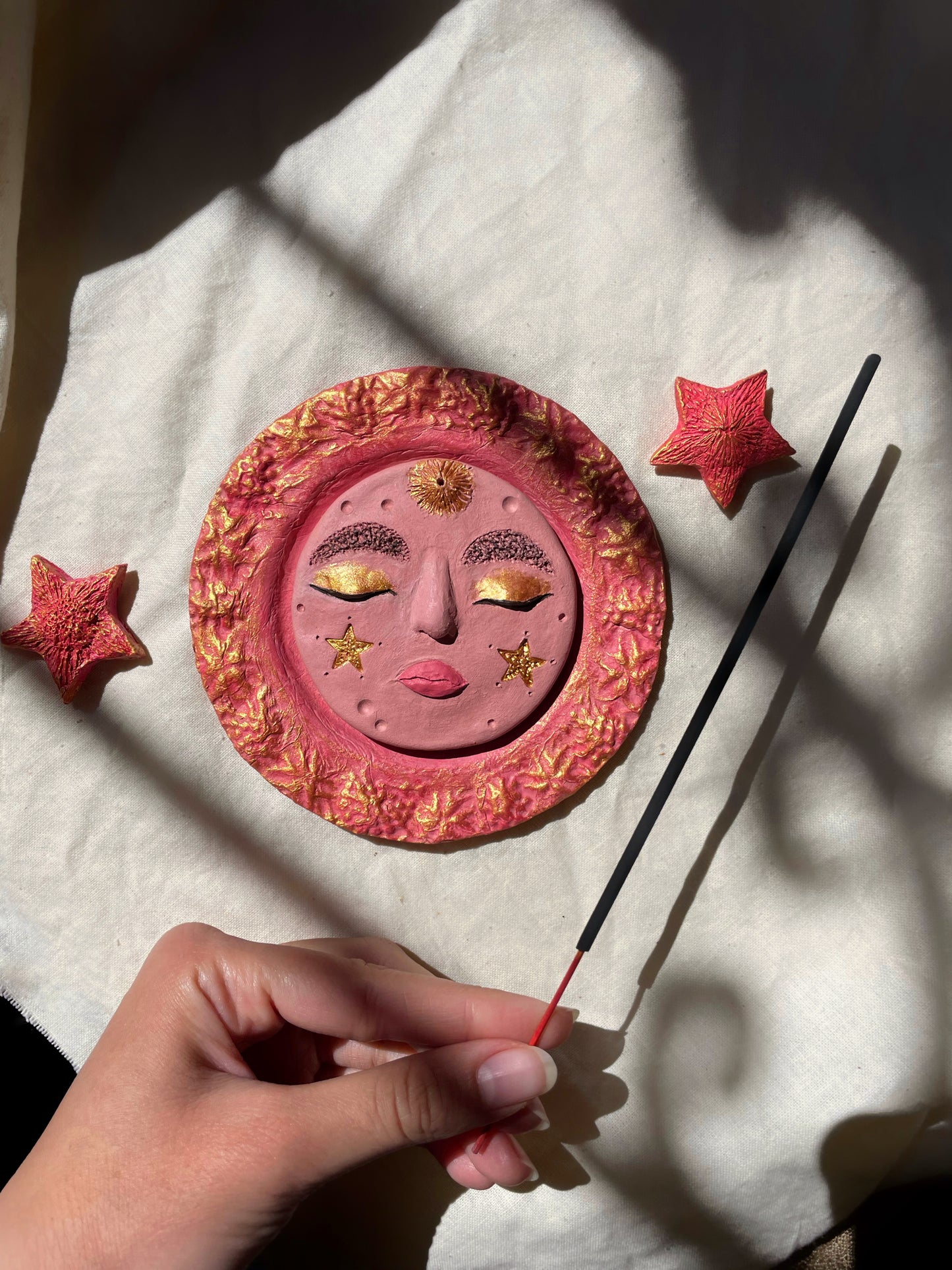 Blissful Moon Incense Holder